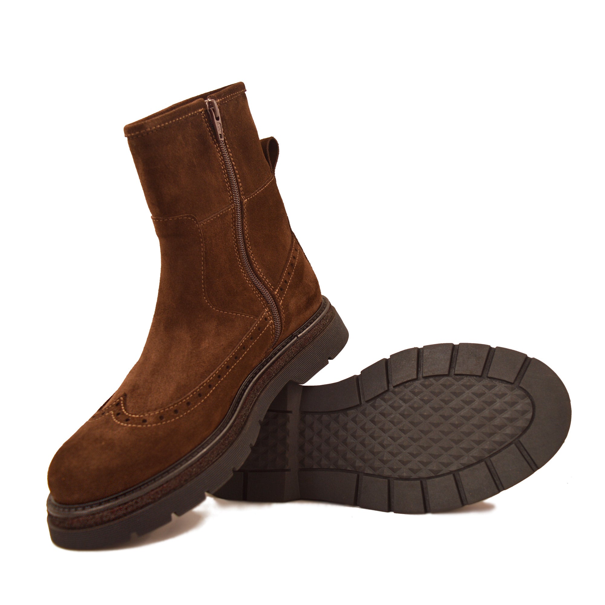 Camilla Velour Suede Testa di moro