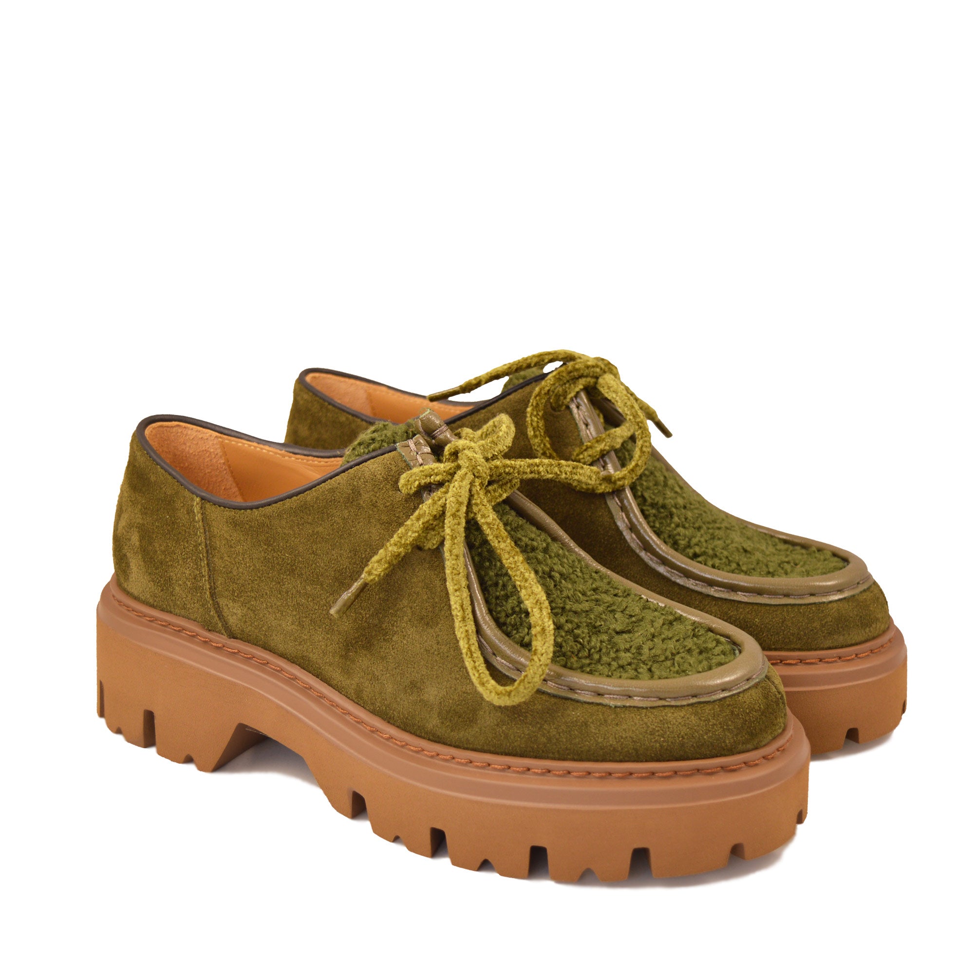 Dora Velour Oliva Teddy Verde