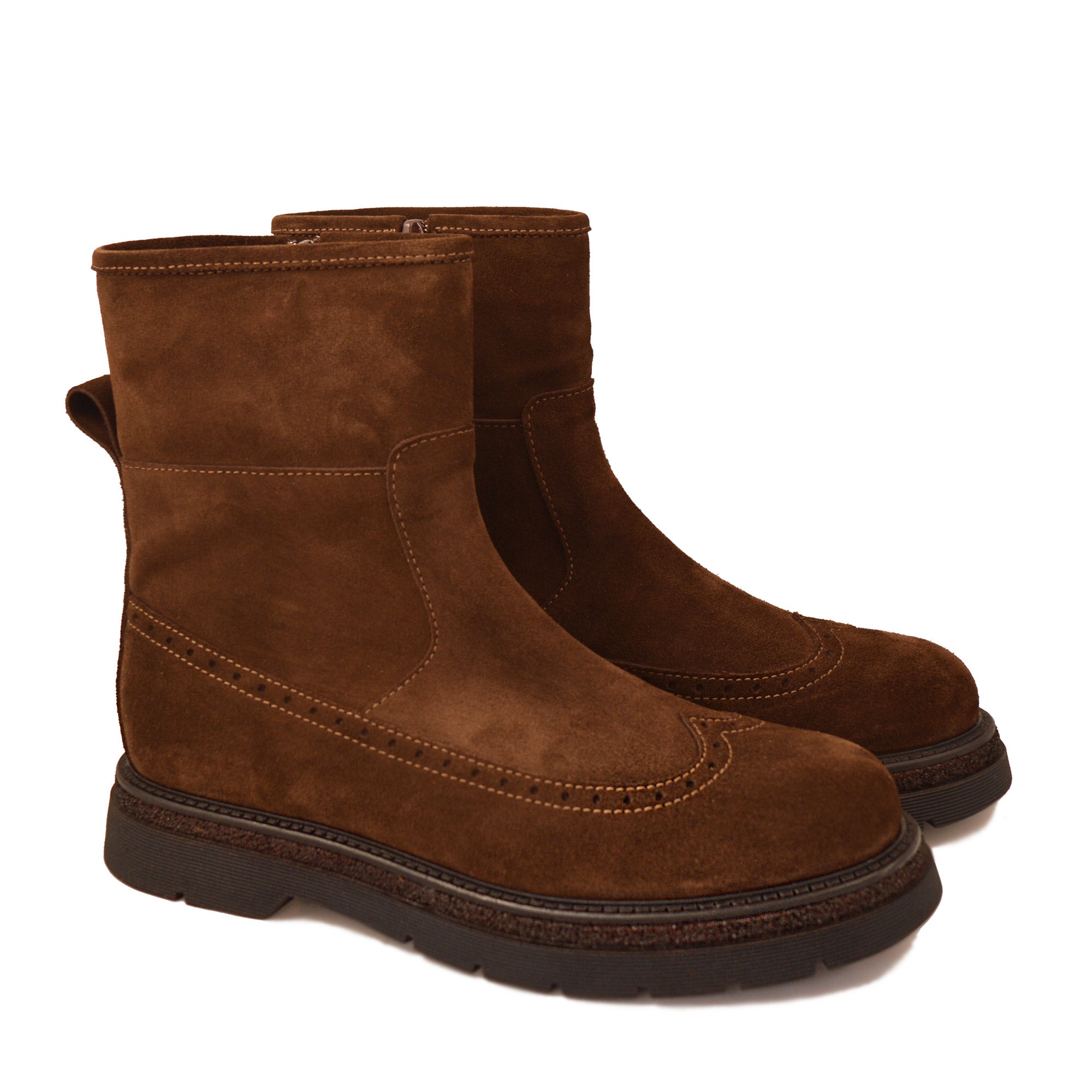 Camilla Velour Suede Testa di moro