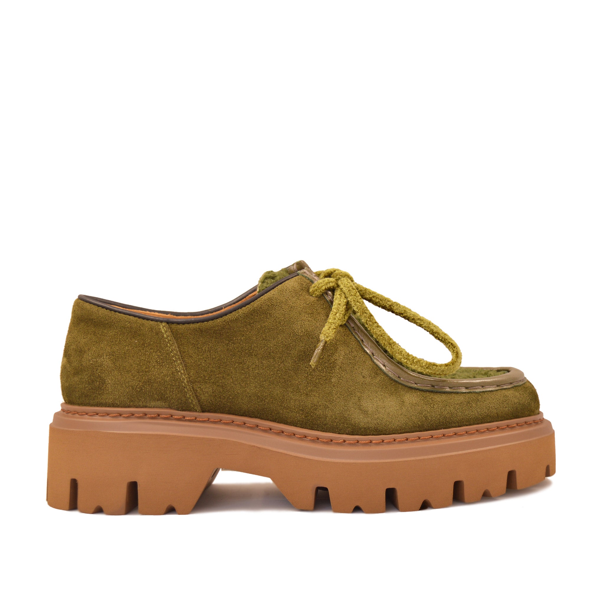 Dora Velour Oliva Teddy Verde