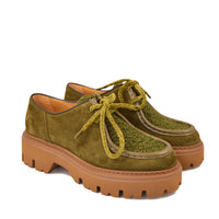 Dora Velour Oliva Teddy Verde