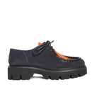 Dora Velour Suede Blu Horsy Arancione