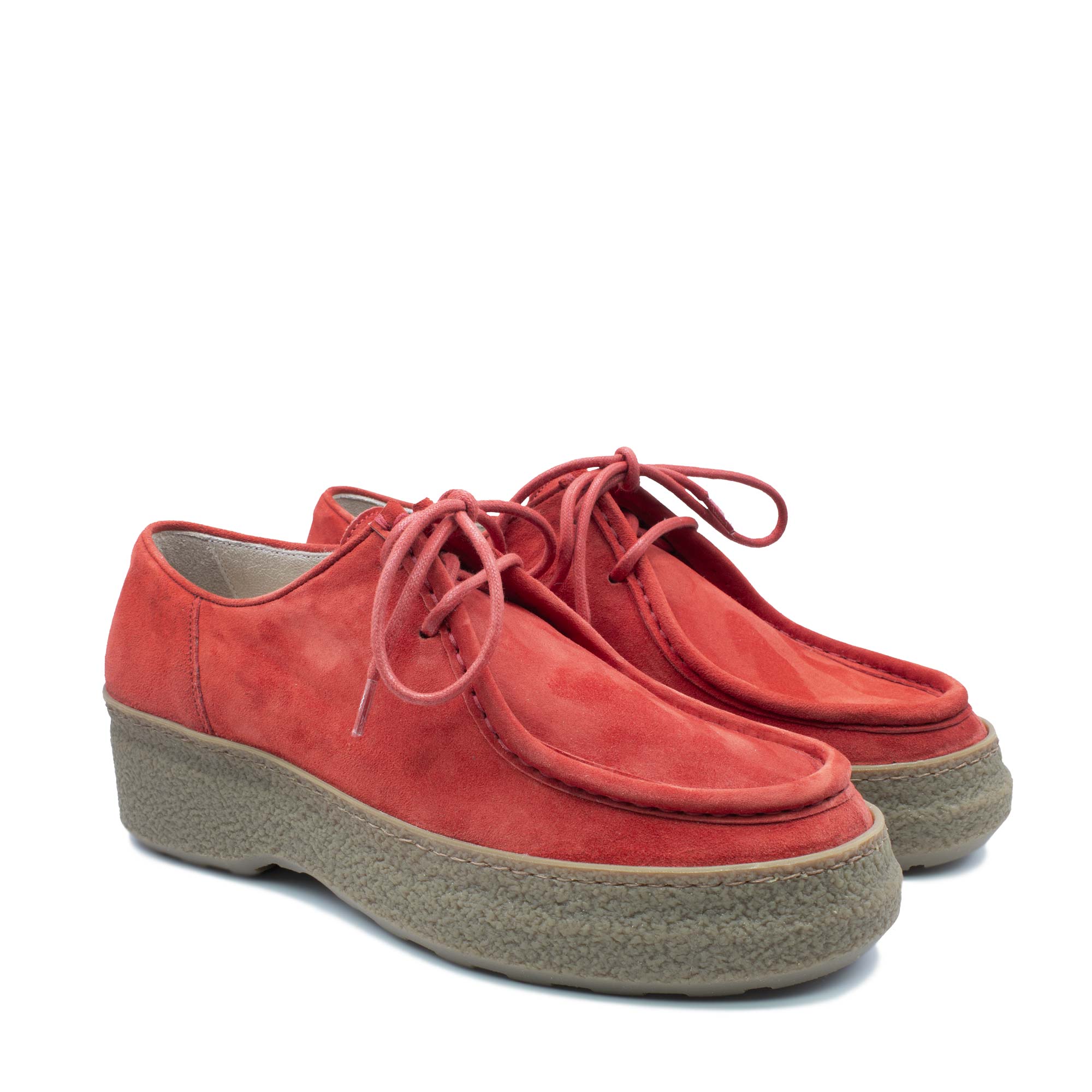 Gisella Velour Suede Rosso