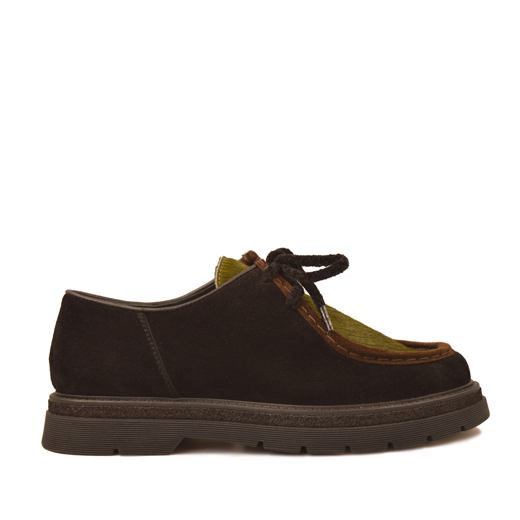 Perla Velour Nero Horsy Militare